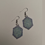 Χειροποίητα σκουλαρίκια με ακρυλικές χάντρες