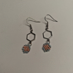 Χειροποίητα σκουλαρίκια με ακρυλικές χάντρες