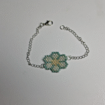 Χειροποίητα βραχιολια με χάντρες και αλυσίδα από ανοξειδωτο ατσάλι