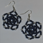 Χειροποίητα σκουλαρίκια με ακρυλικές χάντρες