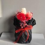 Christmas ανθοδέσμη με κεριά (με ανακυκλώμενο υλικό) - Image 2