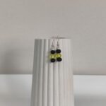 Χειροποίητα σκουλαρίκια με γυάλινες πέτρες - Image 2