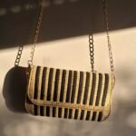 Μαύρη τσάντα με πολυεστερικό νήμα