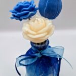 Σύνθεση κεριών σε γύψινη βάση με άρωμα βανίλια