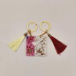 Μπρελόκ Ρητίνης ζευγάρι καρδιάς