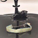 Χειροποίητο βραχιόλι με λεπτές ακρυλικες χαντρες