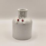 Χειροποίητα σκουλαρίκια με γυάλινες πέτρες