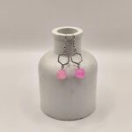 Χειροποίητα σκουλαρίκια με γυάλινες πέτρες