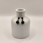 Χειροποίητα σκουλαρίκια με γυάλινες πέτρες