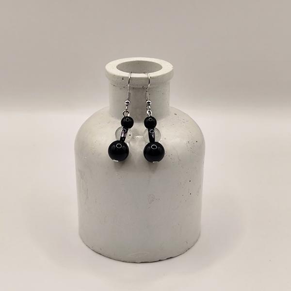 IMG_20260205_235455 Χειροποίητα σκουλαρίκια με γυάλινες πέτρες - Image 1