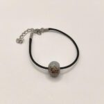 Χειροποίητο βραχιόλι με γυάλινη πέτρα