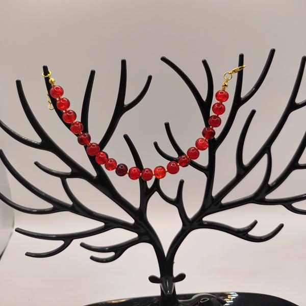 IMG_20260205_235901 Χειροποίητο βραχιόλι με γυάλινες πέτρες - Image 1