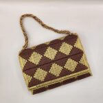 Καφέ τσάντα με πολυεστερικό νήμα