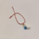 Μαρτάκι με ματακι και χάντρα απο ακρυλικό υλικό