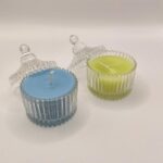 Γυάλινο βαζακι με κερακι σογιας