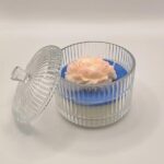 Γυάλινη φοντανιερα με αρωματικό κερακι σογιας