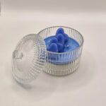 Γυάλινη φοντανιερα με αρωματικό κερακι σογιας