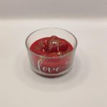 Αρωματικό κερι με καρδιές σε γυάλινο δοχείο