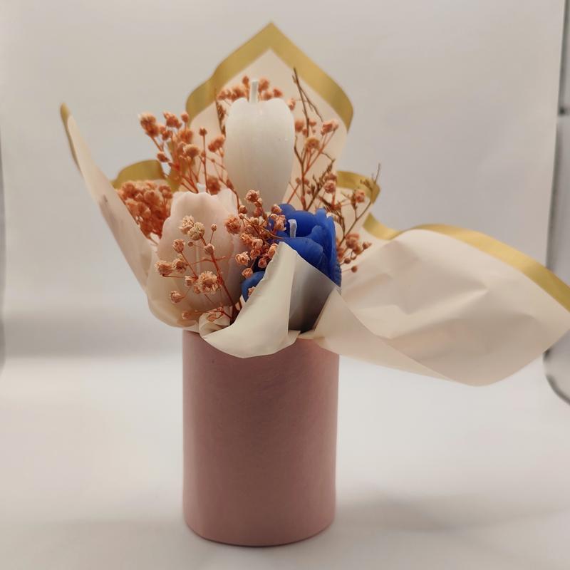 IMG_20260210_232459 Σύνθεση κεριών σε χάρτινη βάση - Image 1