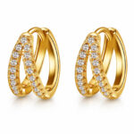 Σκουλαρίκια, επιχρυσωμένος ορείχαλκος 18 καρατίων